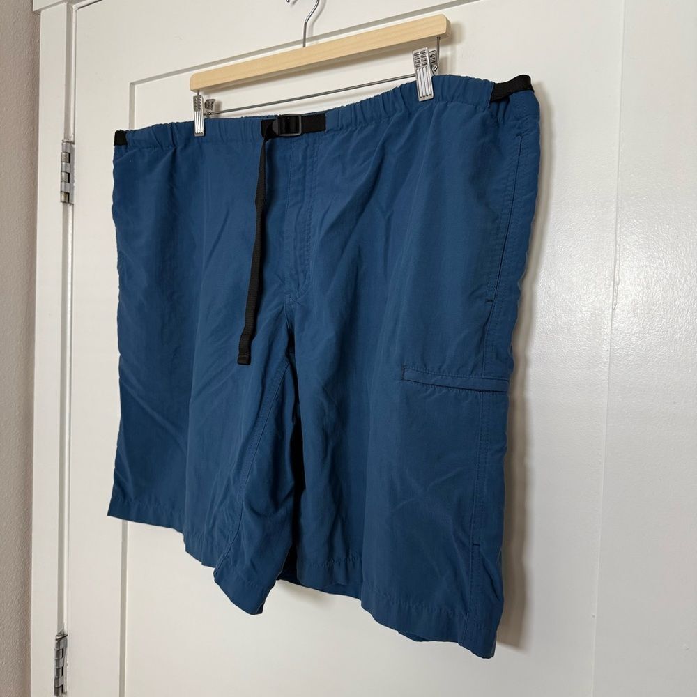 Patagonia Nylon Shorts 10'' Mens Sz XL Blue Belted Outdoor Hiking Camping - Picture 2 of 14